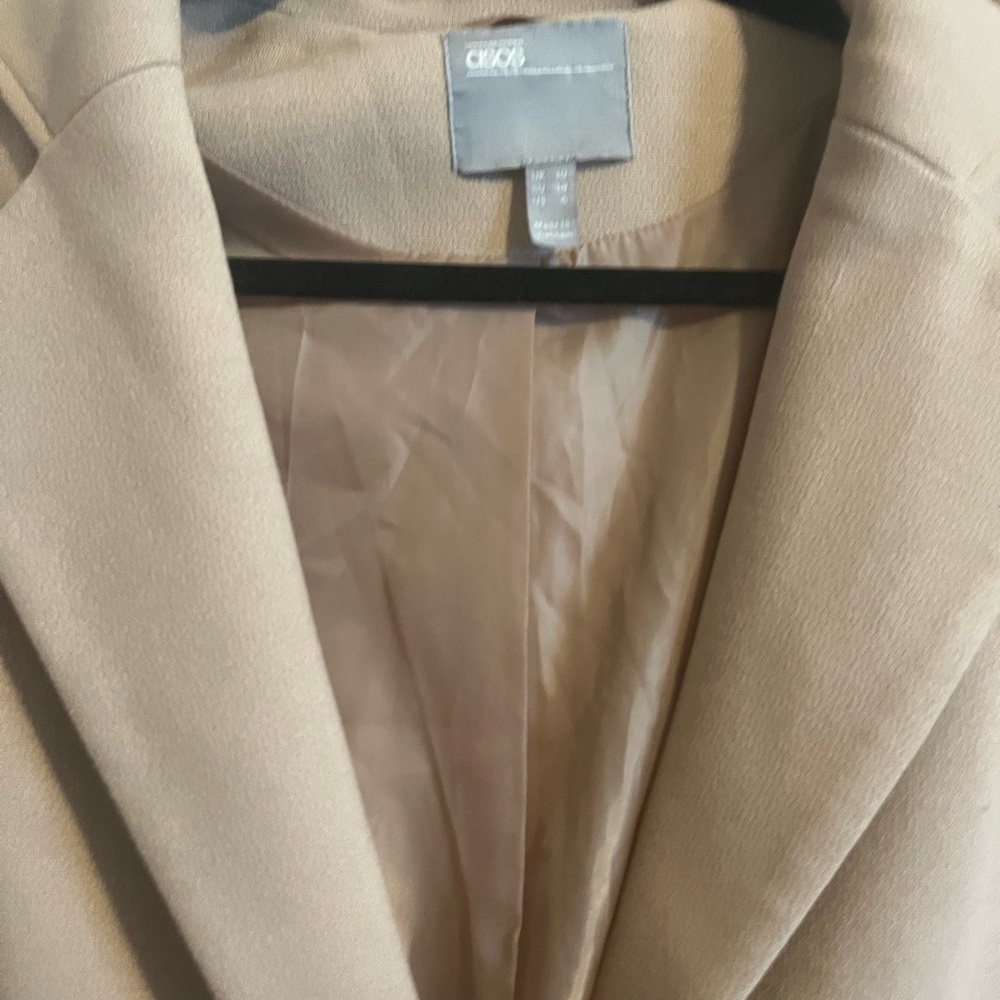 ASOS beautiful camel colour transitional lined coat size 6 neutral - Picture 10 of 12